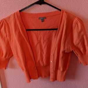orange crop top